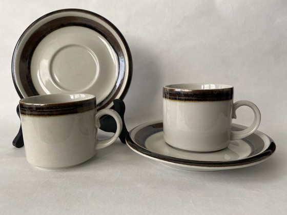 Image 1 of 2 X Cups And Dishes Arabia Finland Karelia