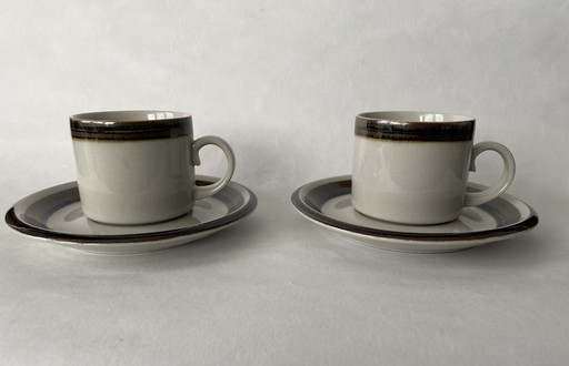 2 X Cups And Dishes Arabia Finland Karelia