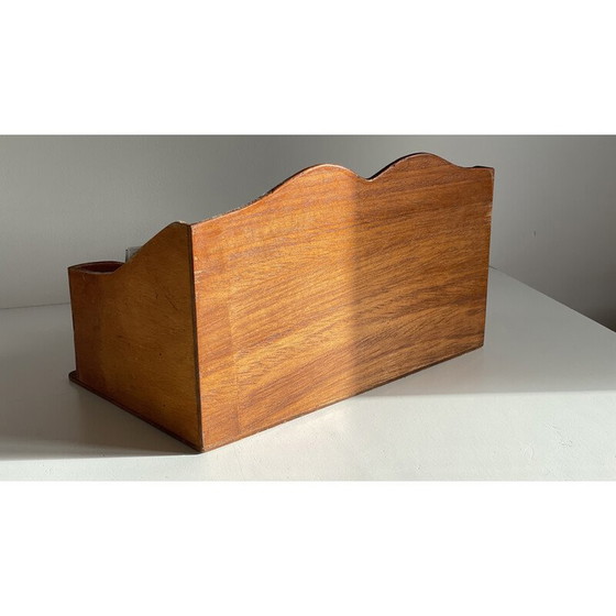 Image 1 of Vintage wooden office letter tray