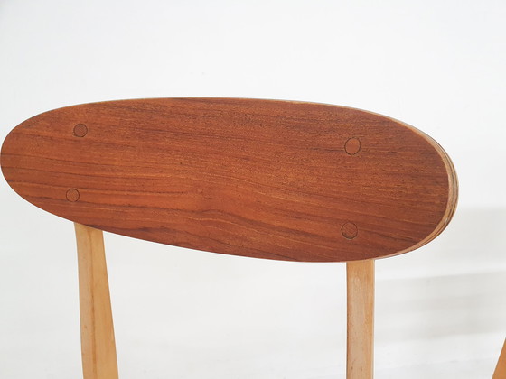 Image 1 of 4 chaises vintage en contreplaqué de teck