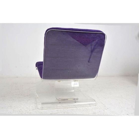 Image 1 of Poltrona vintage in velluto "Space Age", 1970