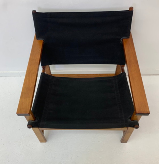 Image 1 of Mid-century desgn safari chair by Hyllinge Møbler Denmark, 1970’s