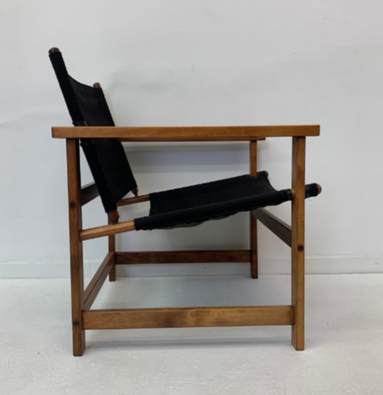 Image 1 of Mid-century desgn safari chair by Hyllinge Møbler Denmark, 1970’s