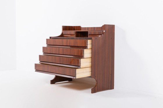 Image 1 of Commode/bureau architecturale italienne du milieu du siècle, années 1960