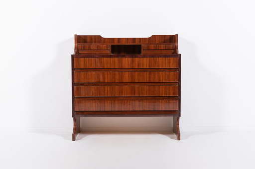 Commode/bureau architecturale italienne du milieu du siècle, années 1960