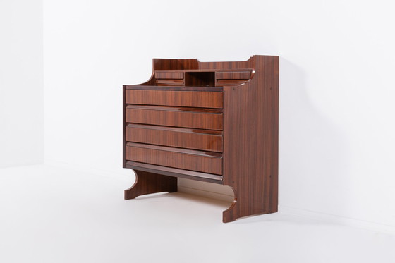 Image 1 of Commode/bureau architecturale italienne du milieu du siècle, années 1960