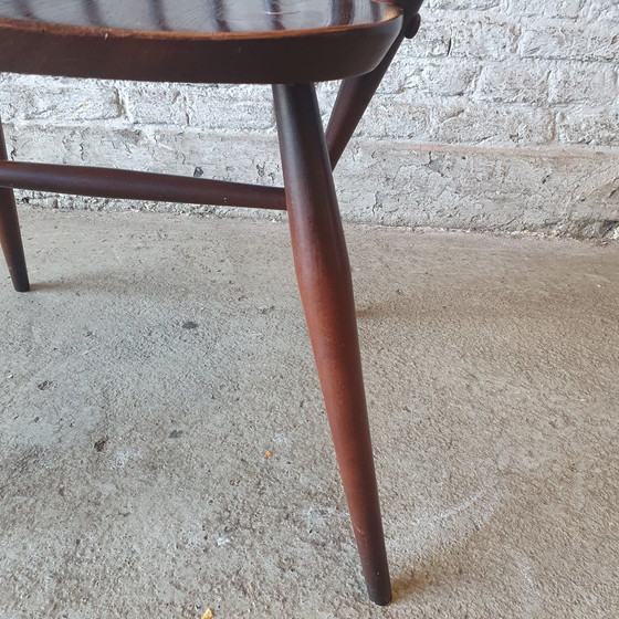 Image 1 of Utility Highback Armchair / Spijlstoel met armleuning - L.Ercolani