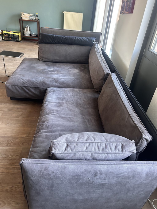 Beautiful Ip Design Sofa Dark Gray Cube Lounge