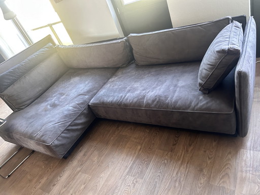 Beautiful Ip Design Sofa Dark Gray Cube Lounge