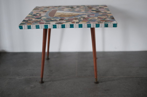 Image 1 of Vintage Mosaic Side Table.