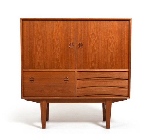 Danish Teak Cabinet attributed to N.C. Møbler, 1960s