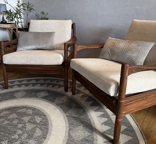 Great teak armchairs from 1970