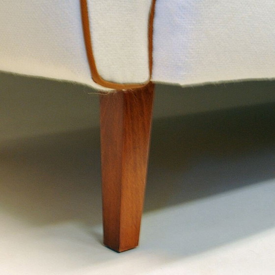 Image 1 of Vintage white wool sofa and daybed by Ire Möbler Sweden 1950s