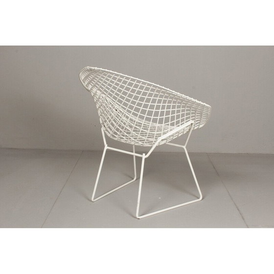 Image 1 of White Diamond Chair in the style of Bertoia for Knoll, 1983