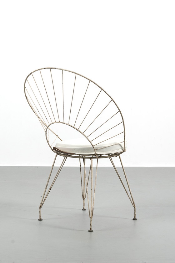 Image 1 of Sedia vintage in filo metallico