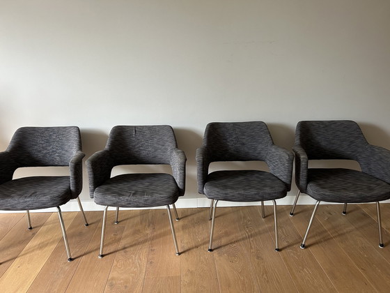 Image 1 of 4X Sedia da conferenza vintage Knoll Saarinen