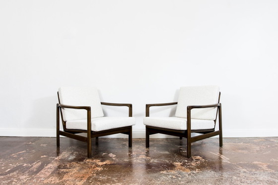 Image 1 of Pair of Armchairs B-7522 by Zenon Bączyk, Poland, 1960s