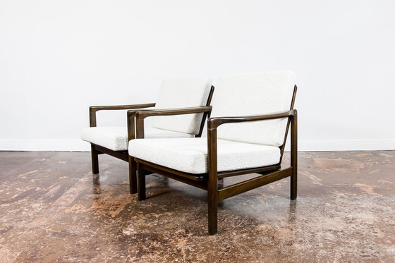 Image 1 of Pair of Armchairs B-7522 by Zenon Bączyk, Poland, 1960s