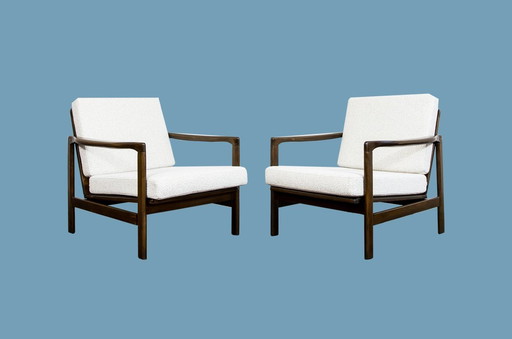 Pair of Armchairs B-7522 by Zenon Bączyk, Poland, 1960s