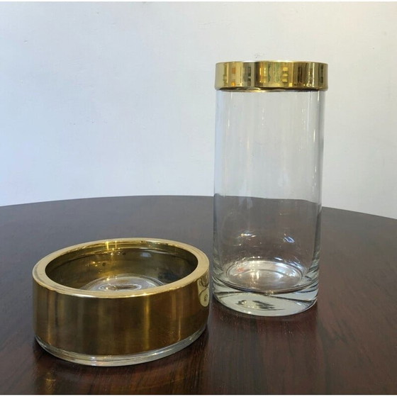 Image 1 of Vaso e posacenere vintage di Carlo Nason per Mazzega anni '70
