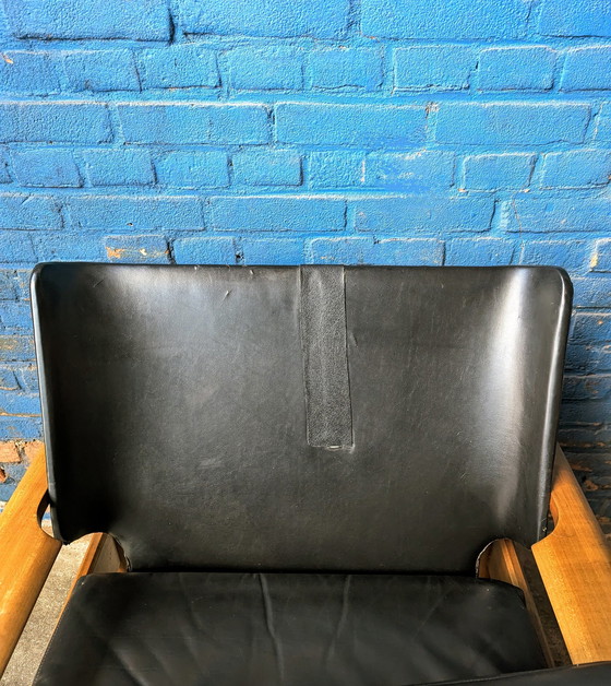 Image 1 of 2 Midcentury Leather Lounge Chairs 1960S