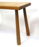 Brutalist oak side table