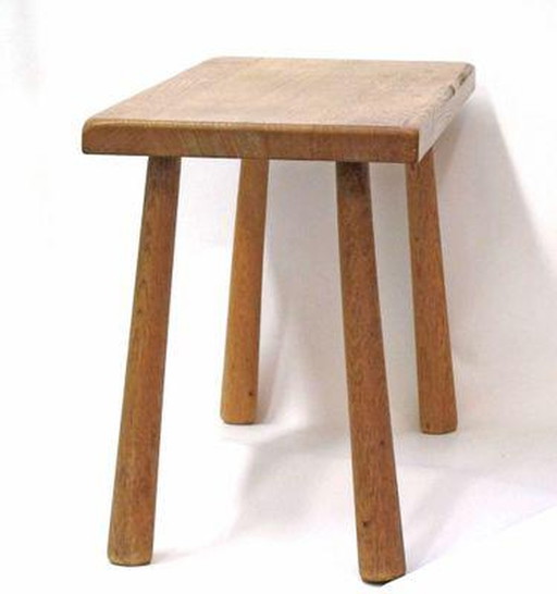 Brutalist oak side table – bijzettafels, Wood, Scandinavian