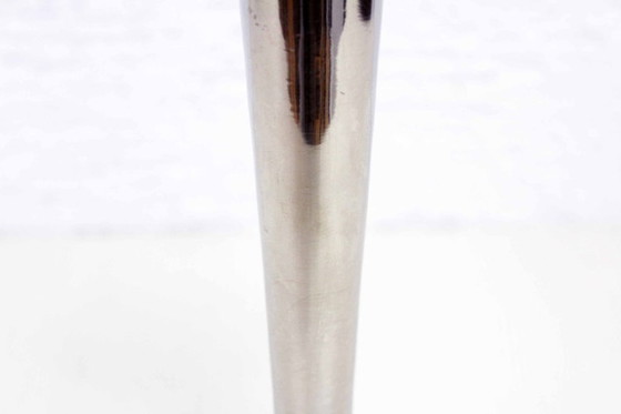 Image 1 of CP stamped chromed metal candle holder