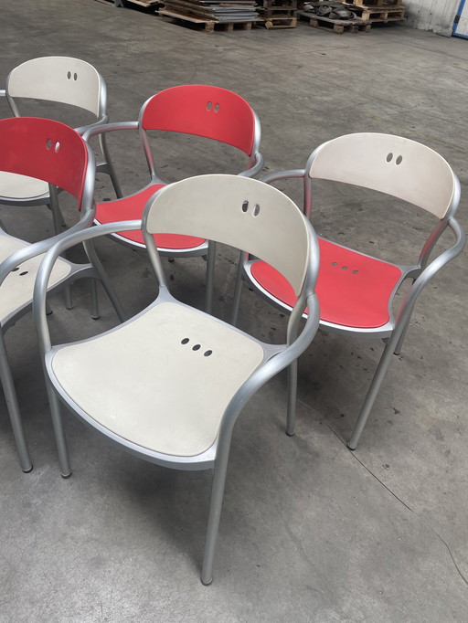 6x Arper Pamplona chair