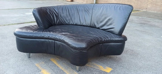 Image 1 of Leren Bankje /  Loungebankje / Loveseat