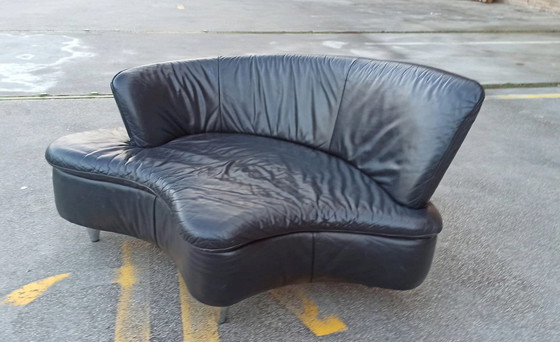 Image 1 of Leren Bankje /  Loungebankje / Loveseat