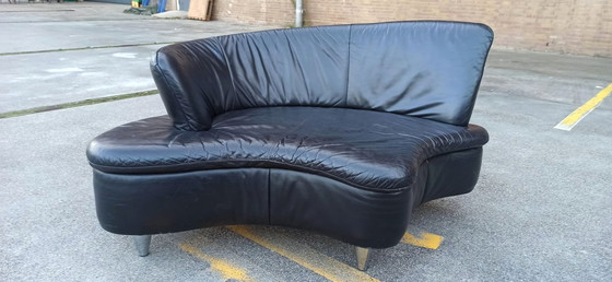 Image 1 of Leren Bankje /  Loungebankje / Loveseat