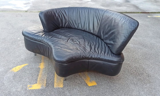 Image 1 of Leren Bankje /  Loungebankje / Loveseat