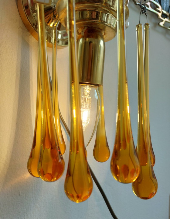 Image 1 of Lampada da parete vintage a goccia