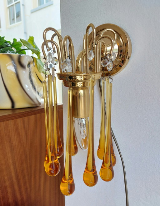 Lampada da parete vintage a goccia