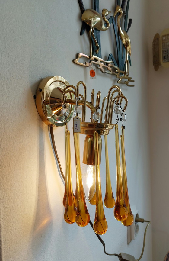 Image 1 of Lampada da parete vintage a goccia