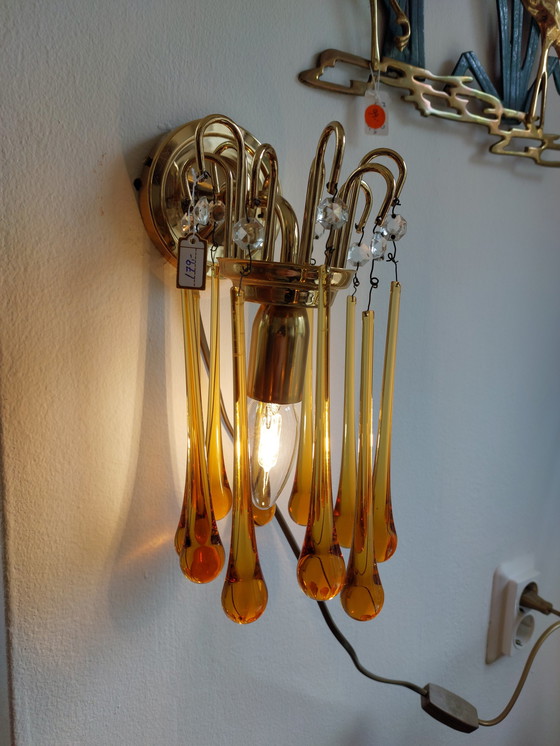 Image 1 of Lampada da parete vintage a goccia