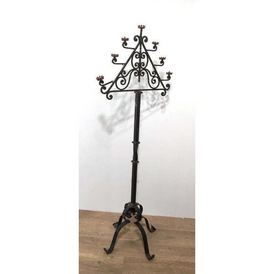 Image 1 of Vintage floor lamp with 7 arms, 1940