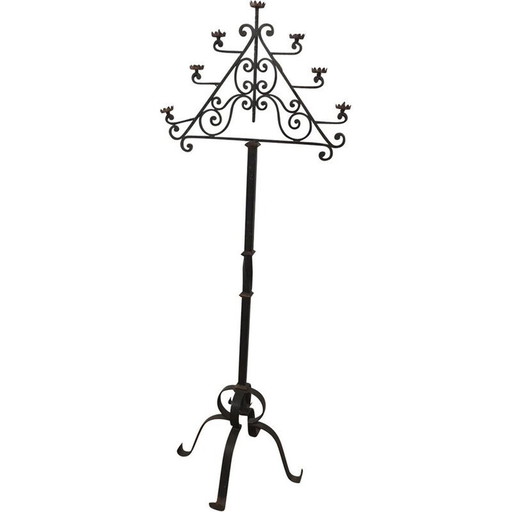 Vintage floor lamp with 7 arms, 1940