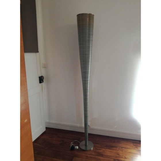 Image 1 of Vintage Mite Terra floor lamp in glass fabric and carbon threads by Marc Sadler for Foscarini