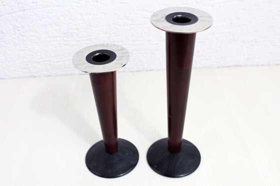 Image 1 of Pair of candle holders from the 60s