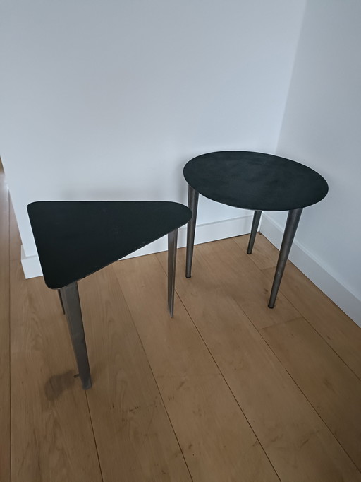 Set di 2 tavolini laterali 