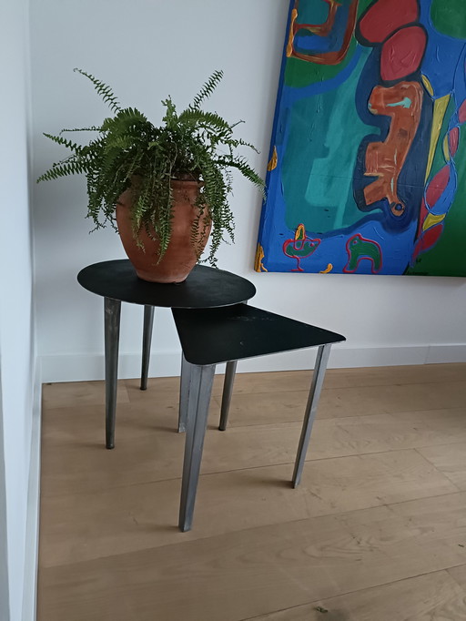 Set di 2 tavolini laterali 