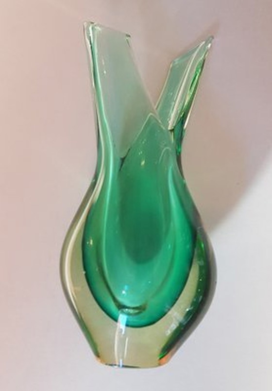 Image 1 of Summerso Murano Vase Attributed To Flavio Poli, 1950S