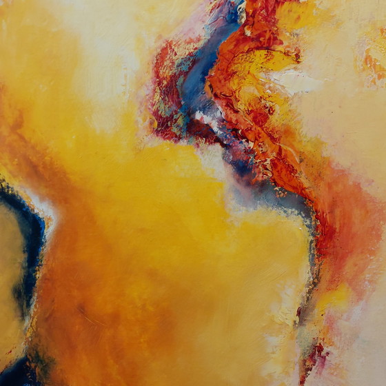 Image 1 of Marian Bax Oil Painting Diptych - Emergence