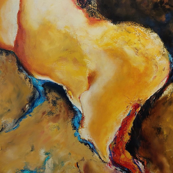 Image 1 of Marian Bax Oil Painting Diptych - Emergence