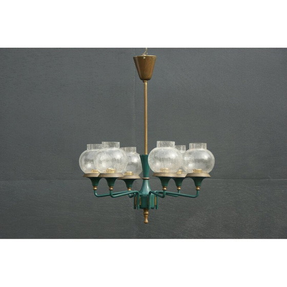 Image 1 of Lampadario vintage in ottone di Kaiser-Leuchten, Germania 1960