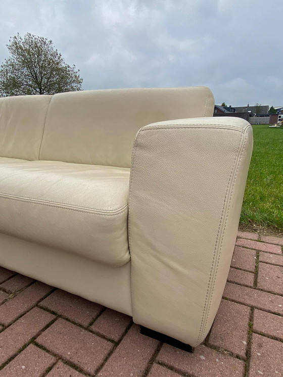 Image 1 of Beautiful Real Leather 3 + 1.5 Seater Sofa Set