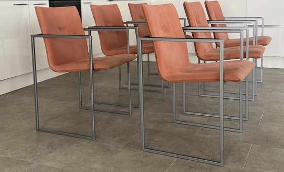 Image 1 of Arco Graphic Dining Table And 6 Chairs