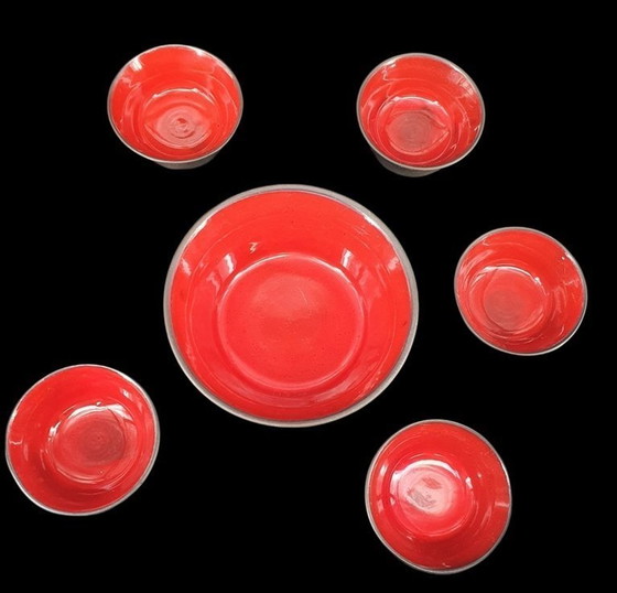 Image 1 of 1038 Set di ciotole in ceramica vintage, set di arachidi